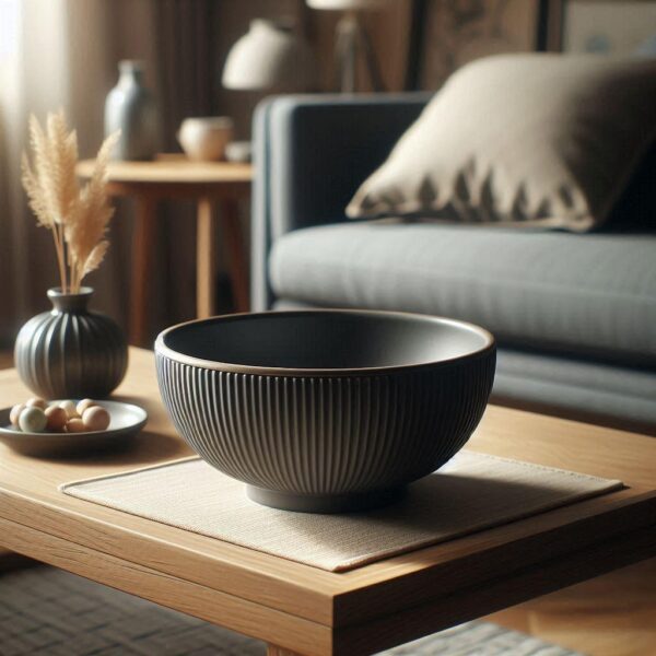 7125846841_miska-dekorativnaya-relefnaya.jpg Relief Line Bowl — декоративна миска з рельєфною текстурою для фруктів, овочів та солодощів