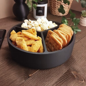 Triple Snack Bowl — менажниця з 3 секціями для попкорну, чіпсів, горіхів та снеків