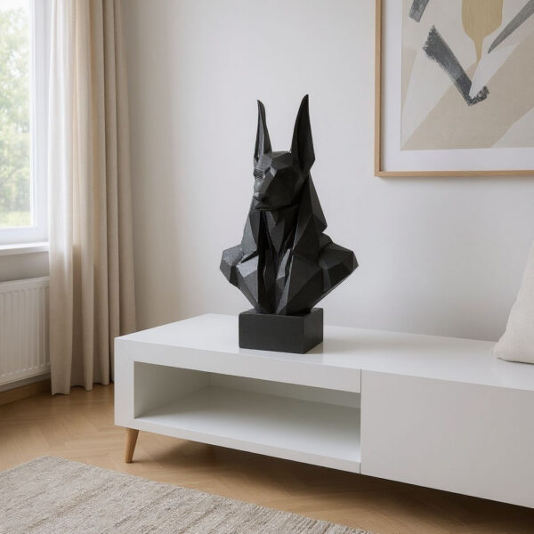 Декоративний бюст Анубіса Anubis Bust — сучасна єгипетська статуетка для дому та офісу