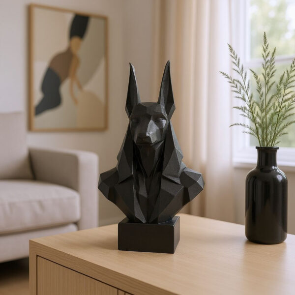 Декоративний бюст Анубіса Anubis Bust — сучасна єгипетська статуетка для дому та офісу