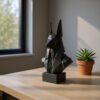 Декоративний бюст Анубіса Anubis Bust — сучасна єгипетська статуетка для дому та офісу